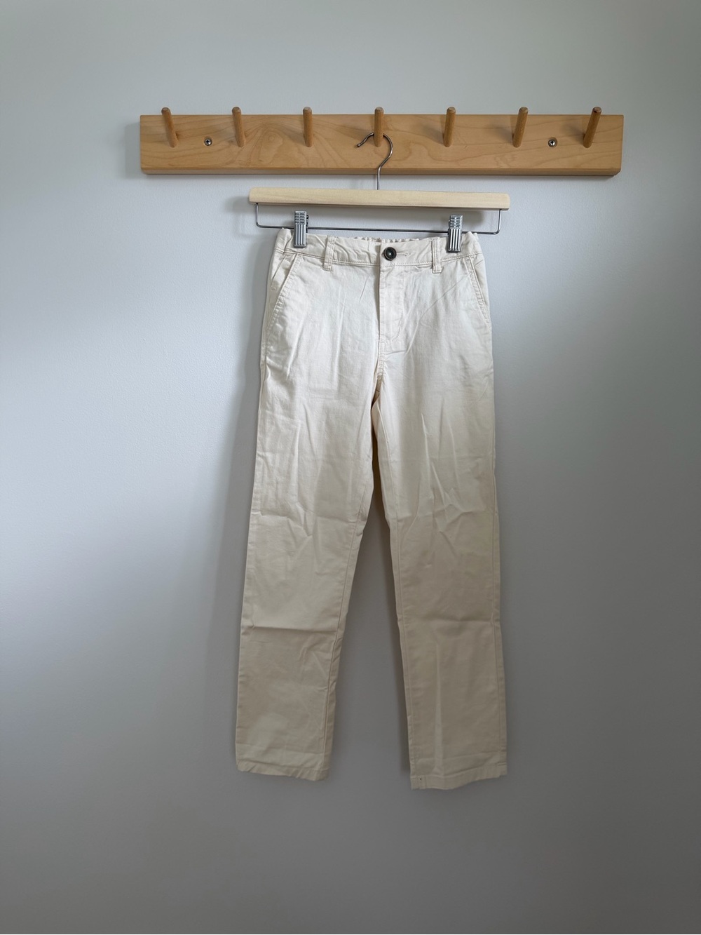 Mango Boys Off-White Cotton Chinos